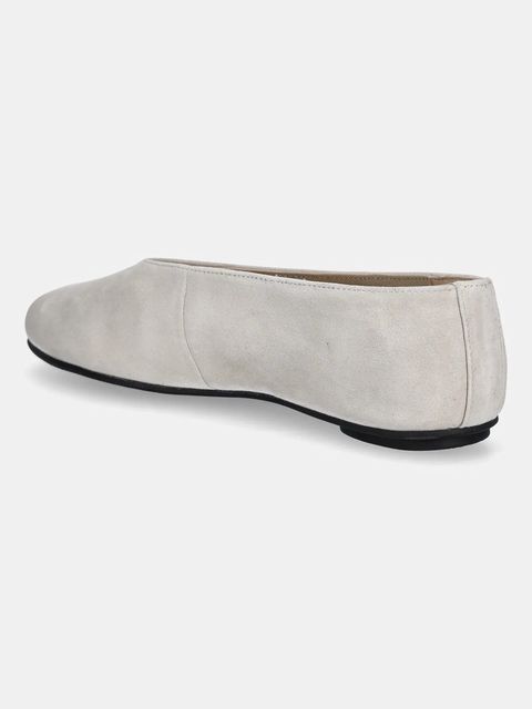 Calvin Klein baleriny zamszowe BALLERINA ROUND HW SUE