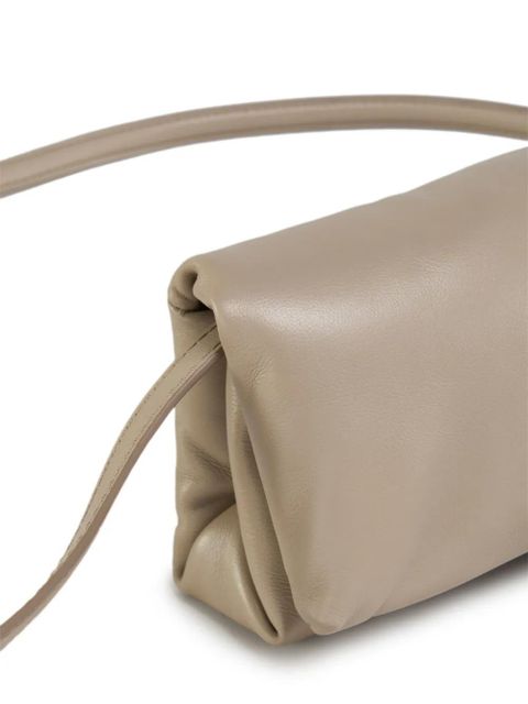 Marni mini Prisma leather clutch bag - Neutrals