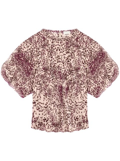 ISABEL MARANT Karlita top - Purple - zdjęcie produktu nr 1