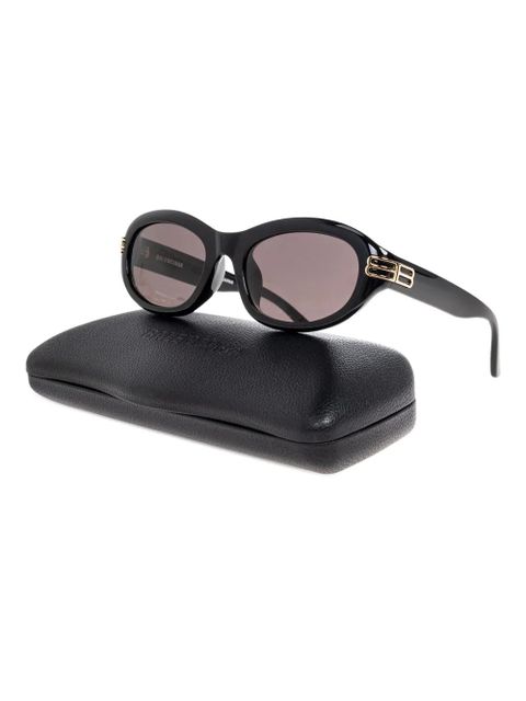 Balenciaga Eyewear oval-frame logo sunglasses - Black - zdjęcie produktu nr 2