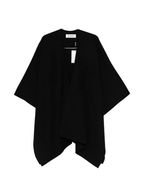 Róhe double-faced poncho - Black - zdjęcie produktu nr 1