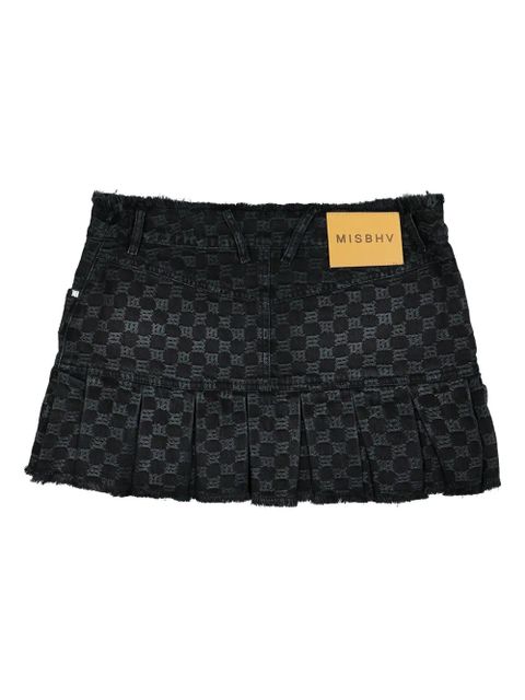 MISBHV monogram pleated skirt - Black - zdjęcie produktu nr 2