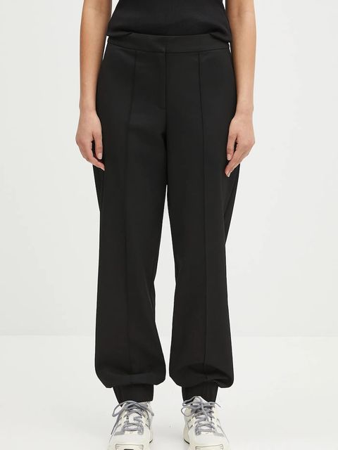 Samsoe Samsoe spodnie Saneem damskie kolor czarny proste high waist F25100156 - zdjęcie produktu nr 1