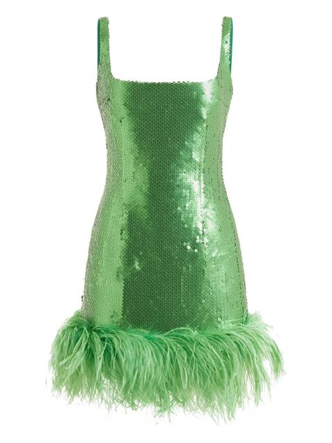 16Arlington Sior sequin feather dress - Green - zdjęcie produktu nr 1