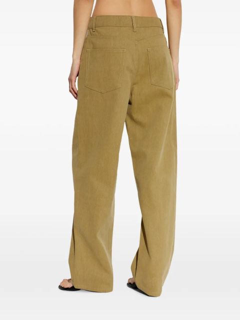 Róhe button-fastening trousers - Brown