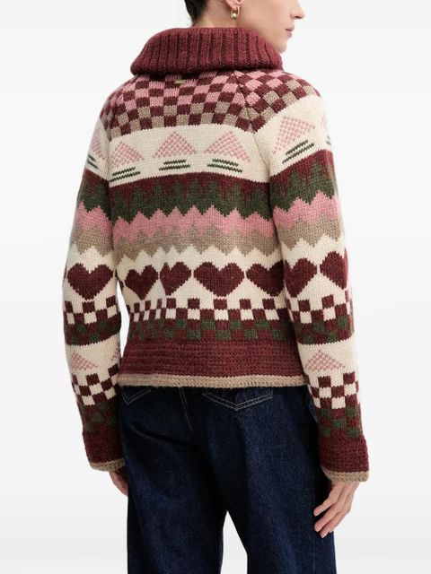 Barbour button-up cardigan - Red