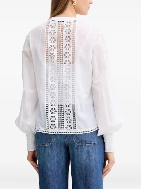 Charo Ruiz Ibiza broderie-anglaise balloon-sleeve top - White - zdjęcie produktu nr 2