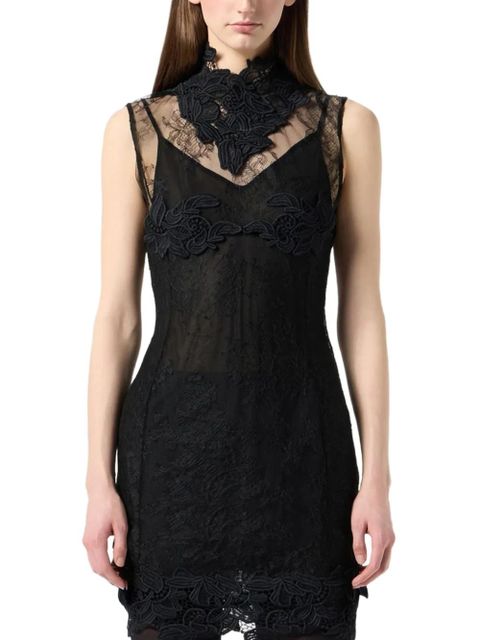 Blumarine high-neck mini dress - Black - zdjęcie produktu nr 2