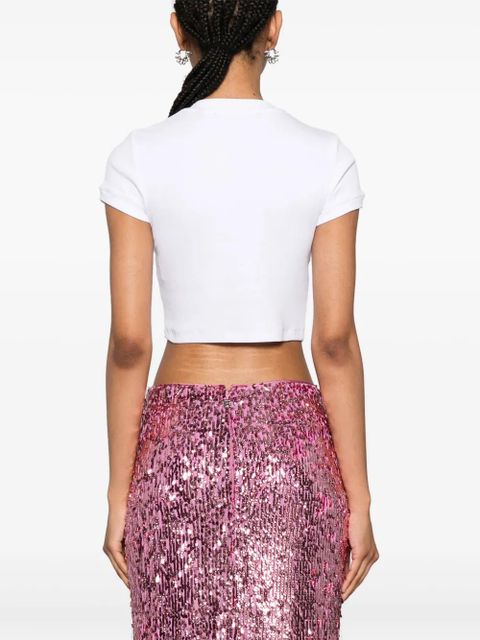 ROTATE BIRGER CHRISTENSEN ribbed crop top - White - zdjęcie produktu nr 2