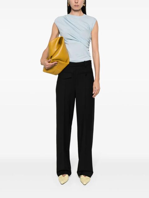 Victoria Beckham twill tapered trousers - Black - zdjęcie produktu nr 2