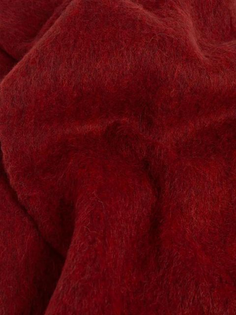 Max Mara Osso fringed scarf - Red