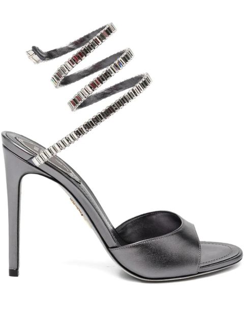 René Caovilla 105mm Spark heeled sandals - Grey - zdjęcie produktu nr 1