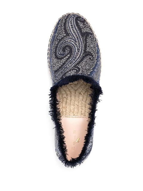 ETRO paisley-print espadrilles - Blue
