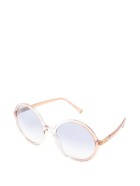 Miu Miu Eyewear round frame glasses - Brown - zdjęcie produktu nr 2