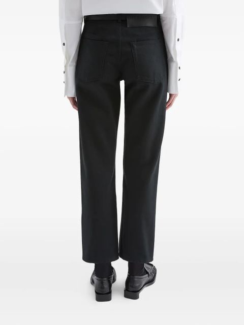 Jil Sander logo-patch jeans - Black