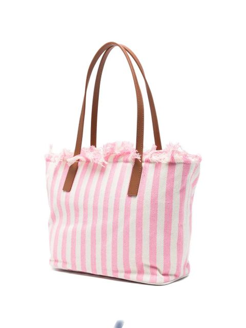 MC2 Saint Barth striped fringed beach bag - Pink - zdjęcie produktu nr 2