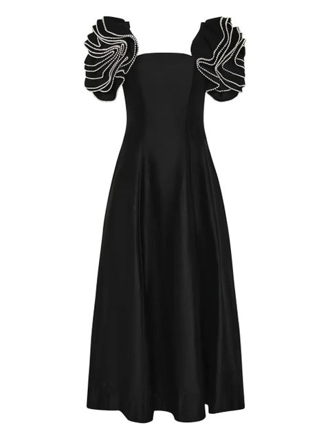 Aje Twyla ruffled midi dress - Black - zdjęcie produktu nr 1