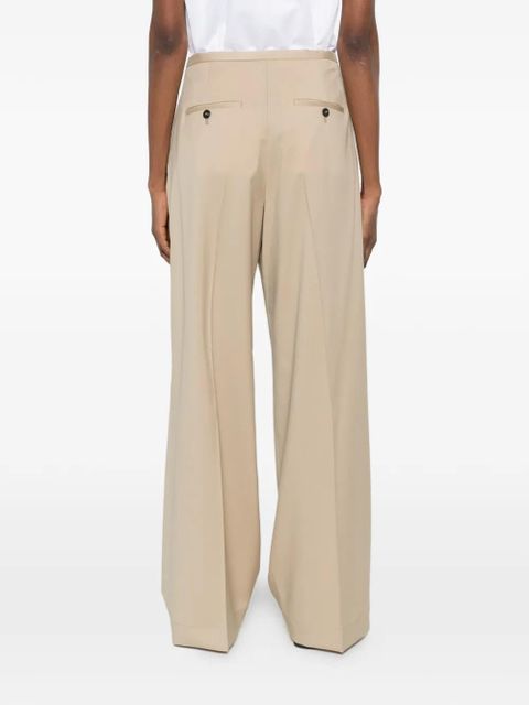 Róhe drawstring pleated trousers - Neutrals
