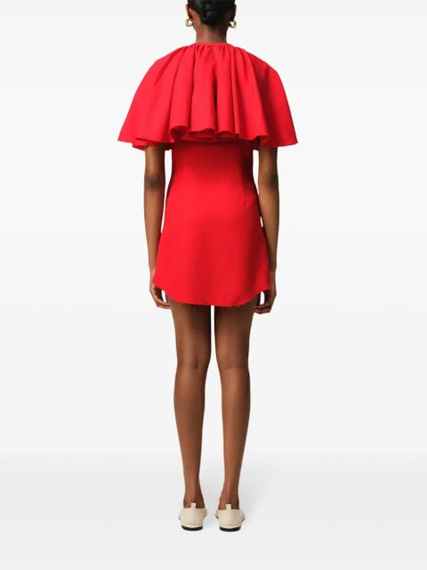 AMI Paris ruffled mini dress - Red