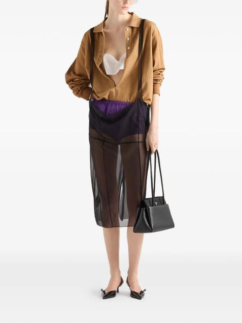 Prada cigaline midi-skirt - Black - zdjęcie produktu nr 2