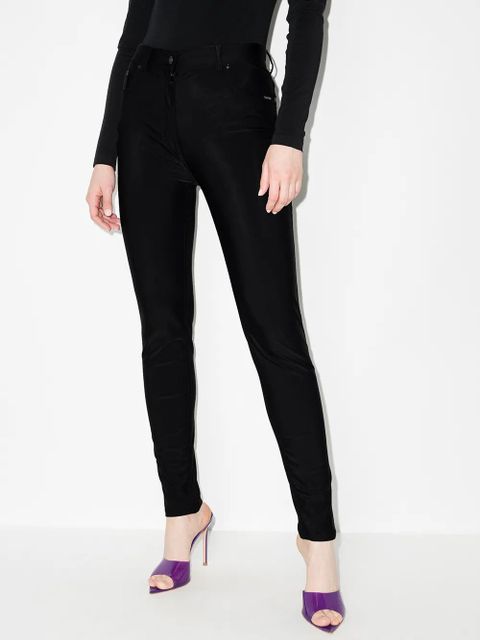 TOM FORD Glossy skinny jeans - Black - zdjęcie produktu nr 2