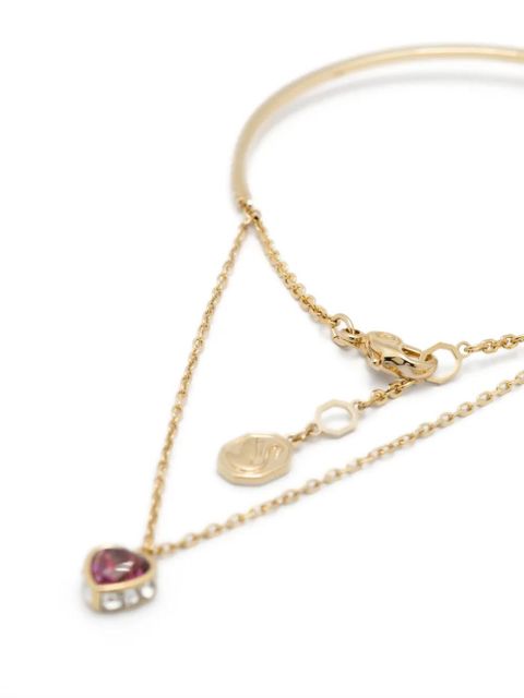 Swarovski Chroma zirconium-embelllished bangle - Gold