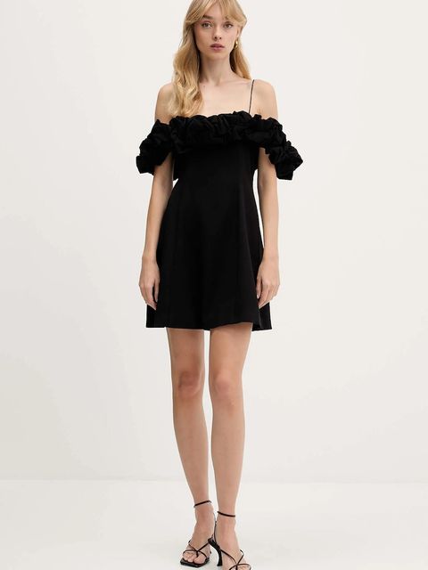 Rotate sukienka kolor czarny mini rozkloszowana 114670100 - zdjęcie produktu nr 2