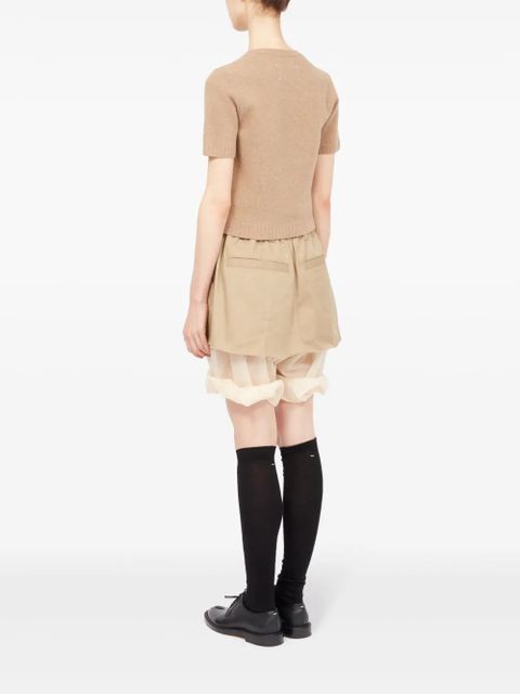Maison Margiela cropped wool jumper - Neutrals