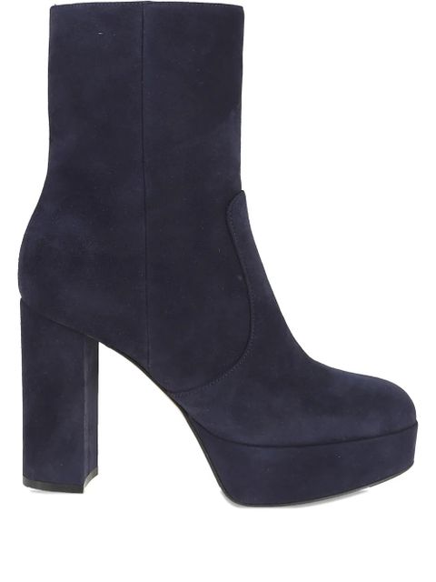 Gianvito Rossi platform heeled boots - Blue - zdjęcie produktu nr 1