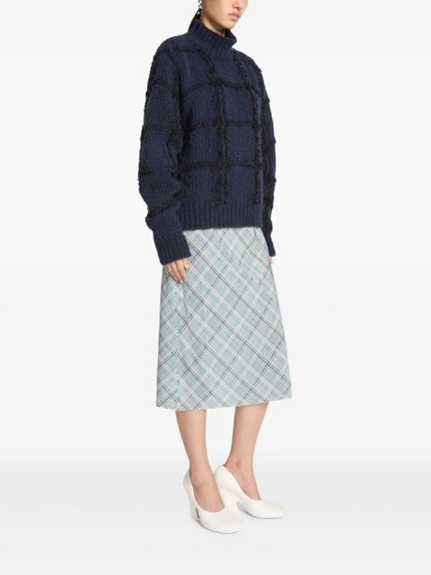 DRIES VAN NOTEN high-neck sweater - Blue - zdjęcie produktu nr 2