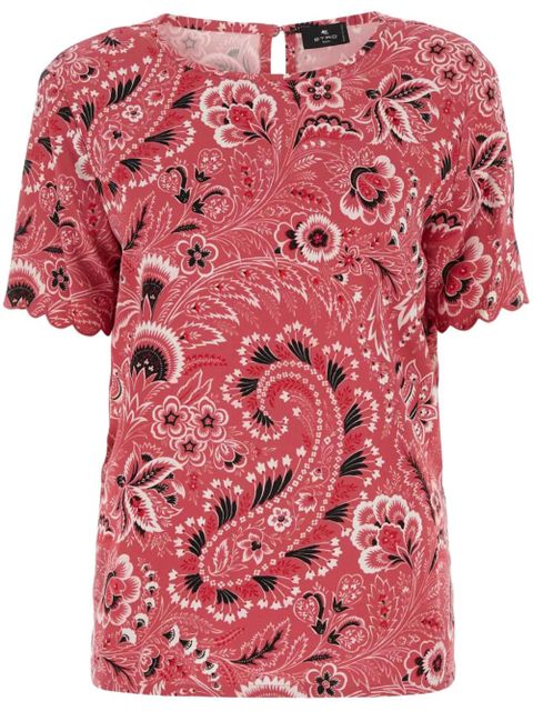 ETRO paisley-print blouse - Red - zdjęcie produktu nr 1