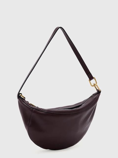 AllSaints torebka skórzana kolor brązowy W546XD