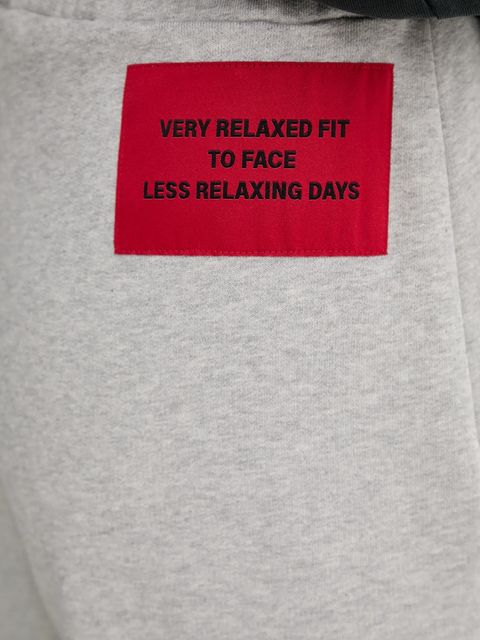 MAX&Co. spodnie dresowe bawełniane damskie kolor szary gładkie 2528786012200