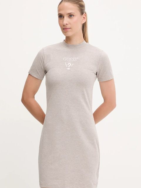 Guess sukienka COLETTE kolor beżowy mini prosta V4YK02 KCDH1 - zdjęcie produktu nr 1