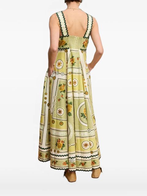 ALEMAIS Dixie Summer floral-print maxi dress - Yellow
