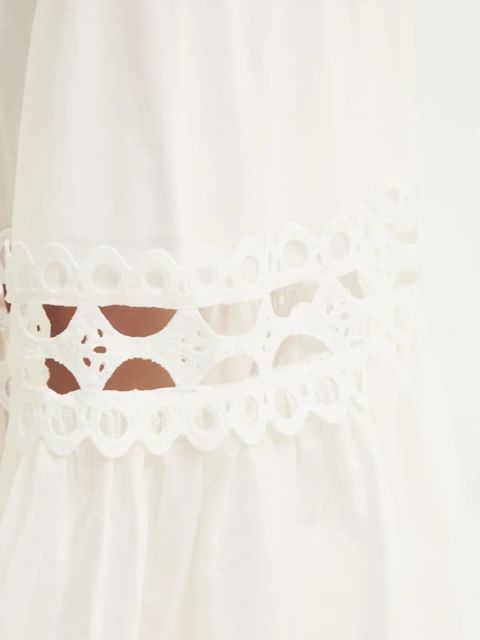 Answear.LAB spódnica bawełniana kolor biały maxi rozkloszowana