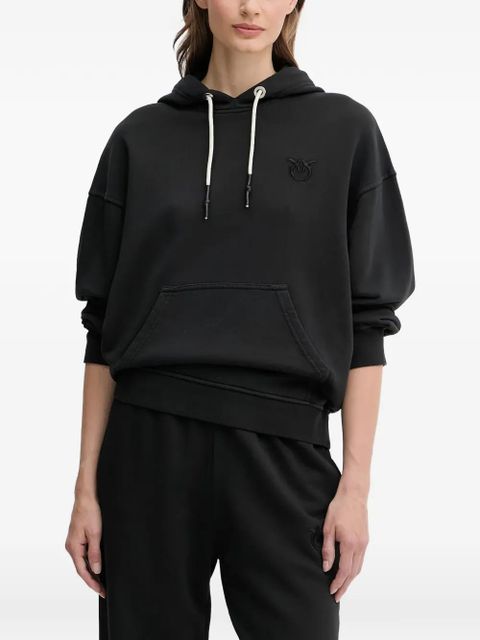 PINKO Melato drawstring logo hoodie - Black