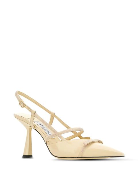 Jimmy Choo Danica slingback pointed-toe heeled pumps - Neutrals