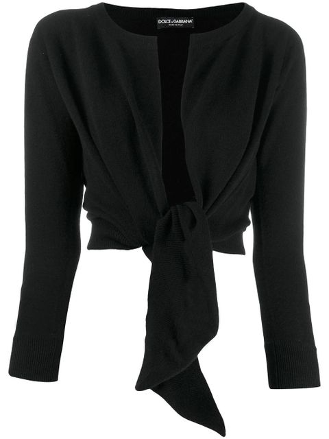 Dolce & Gabbana tied front cardigan - Black - zdjęcie produktu nr 1