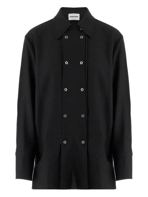 Jil Sander double-breasted virgin-wool coat - Black - zdjęcie produktu nr 1