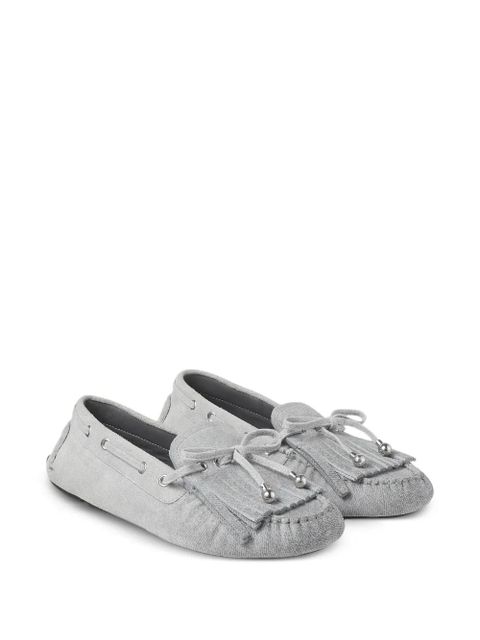 Jimmy Choo Manon tassel-detail loafers - Grey - zdjęcie produktu nr 2