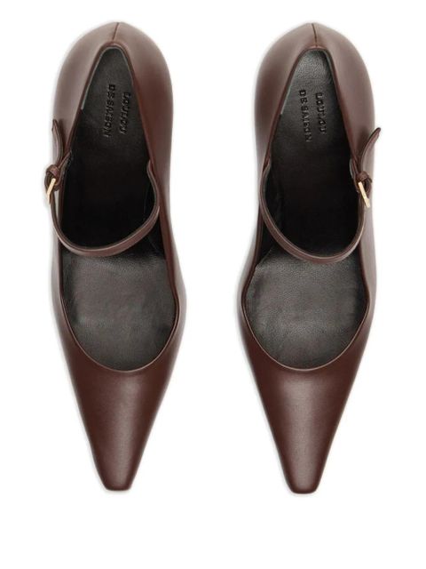 LouLou de Saison 85mm Carey leather pumps - Brown