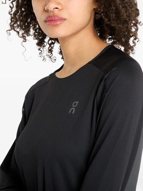 On Running long-sleeves performance T-shirt - Black