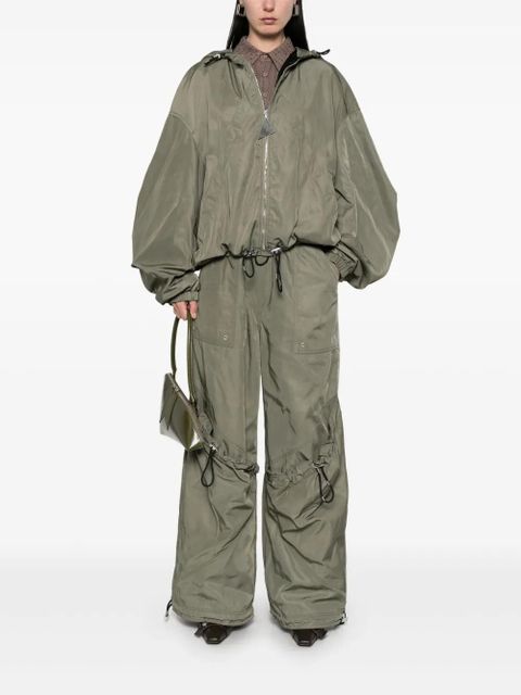 The Attico hooded bomber jacket - Green - zdjęcie produktu nr 2