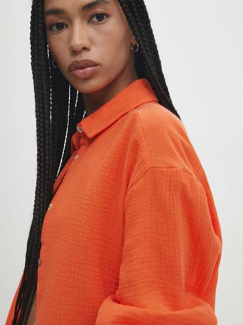 Answear.LAB komplet bawełniany kolor pomarańczowy