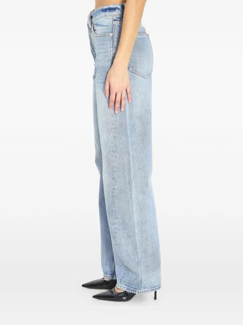 Alexander Wang Float rhinestone jeans - Blue
