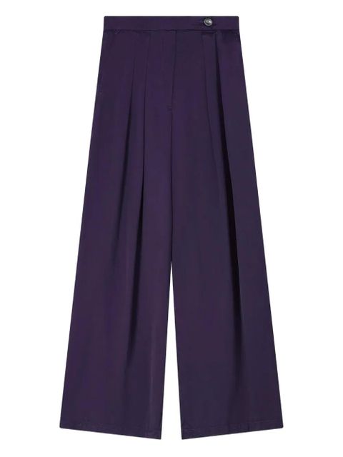DRIES VAN NOTEN wide pleated trousers - Purple - zdjęcie produktu nr 1