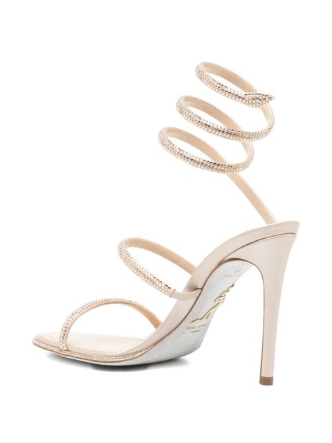 René Caovilla 105mm Cleo sandals - Neutrals