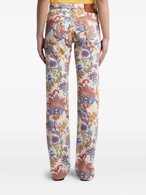 ETRO floral-print straight jeans - Neutrals - zdjęcie produktu nr 2