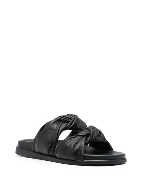 Dear Frances calf leather flip flops - Black - zdjęcie produktu nr 2